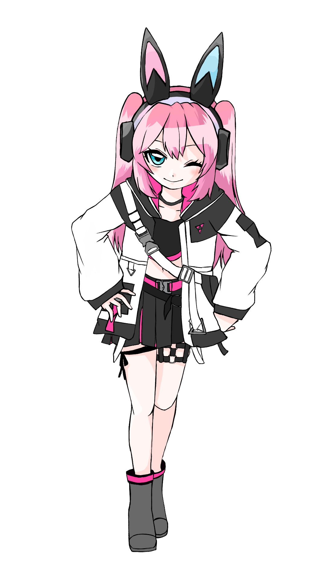 ゲーム立ち絵　ウィンク