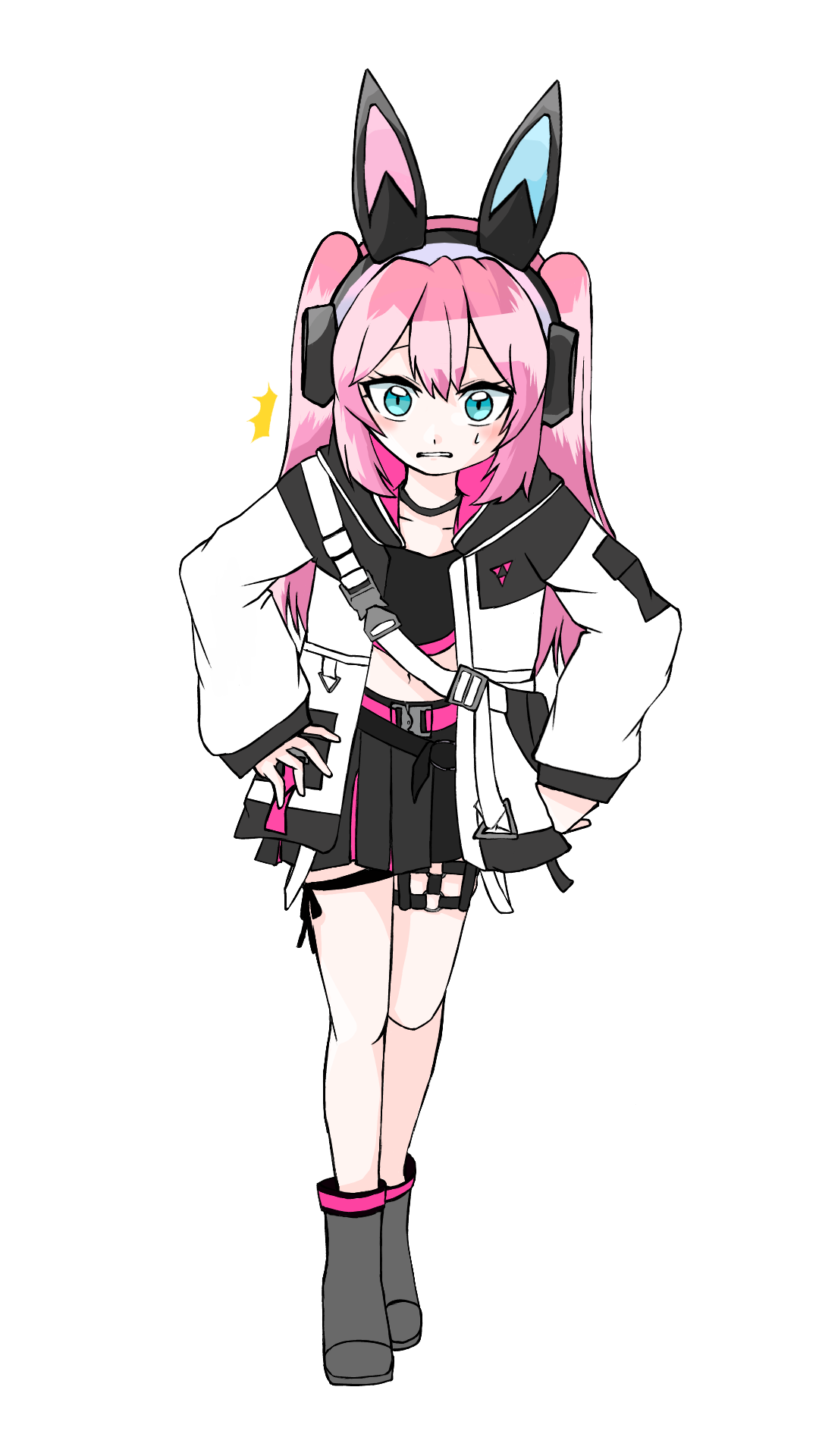 ゲーム立ち絵　引き